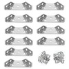 Esforzarse 10 Piece Stainless Steel Angle Bracket Corner Brace Furniture