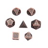 DollaTek 7pcs DND Game Polyhedral D & D Dice Set