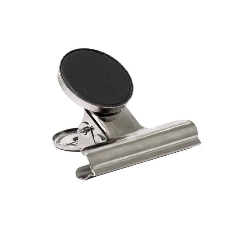 Q-Connect Magnetic Grip Clip 50mm Silver (Pack of 3)