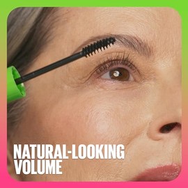 Maybelline Great Lash BIG Washable Mascara, Volumizing, Thickening, Lengthening Mascara, Blackest Black, 1 Count