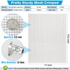 Upgraded 2Pack Mesh Screen Crimped 304, 5 Mesh 11 X