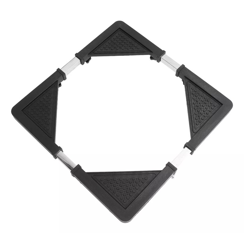 Generic Soporte De Refrigerador Ajustable Con 4 Ruedas De Bloqueo