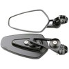 MotorToGo One Pair Black CNC 7/8" Handlebar Bar End Arrow