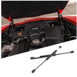 for Corvette C6 Front Hood Lift Support Shocks Set of 2 Hood Struts Rod for Corvette C6 Z06 ZR1 2005-2013 Front Engine Hood Struts Shocks Lift Support Accessories (Black)