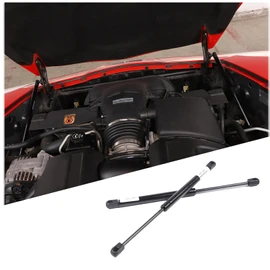 for Corvette C6 Front Hood Lift Support Shocks Set of 2 Hood Struts Rod for Corvette C6 Z06 ZR1 2005-2013 Front Engine Hood Struts Shocks Lift Support Accessories (Black)