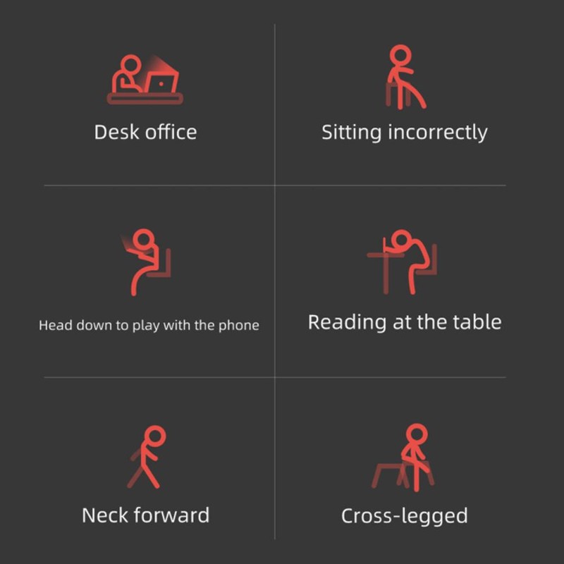 Posture Corrector with Smart Sensor Vibration Reminder Back Posture Trainer