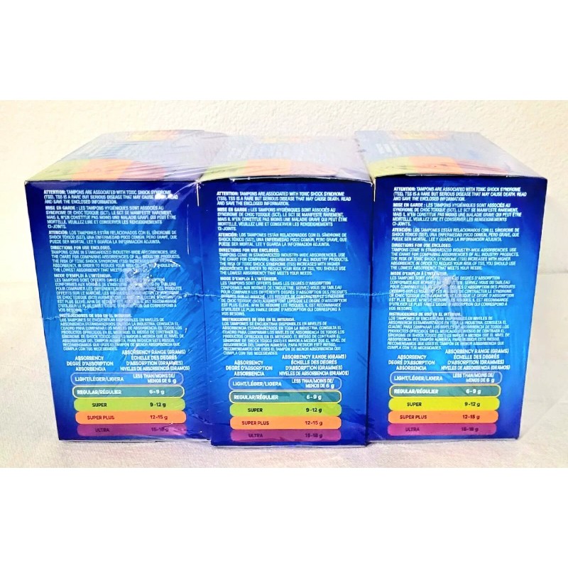 Tampax 3 Tampax Pearl, Tampons, Triple Pack, Super/Super Plus/Ultra Absorbency,34