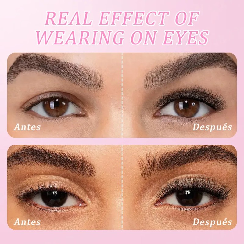 Blister Extensiones De Pestañas U-shaped Shape Mink Yy Lash