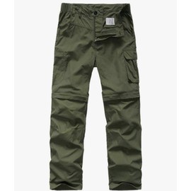 Waterproof Boys Cargo Pants Hiking Quick Dry Convertible Outdoors XL Green Waterproof Fish