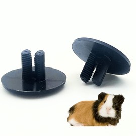 Snout and Shell - Plastic Ratchet Rivets - .73 in x .41 in (18.7 mm x 10.5 mm) - Construct Coroplast Guinea Pig or Hedgehog Habitats use for C&C Cages - Pack of 200