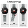 ISABAKE for Garmin Approach S70 47mm Watch Band, 22mm Soft