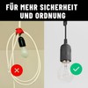 greate. greate 6x Baufassung E27 schwarz mit Schnellverbinder - Lampenfassung