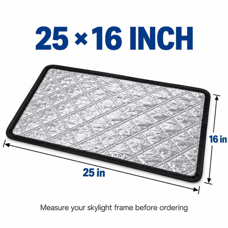 2 Pack 25 x 16 Inch RV Skylight Sunshade Covers,