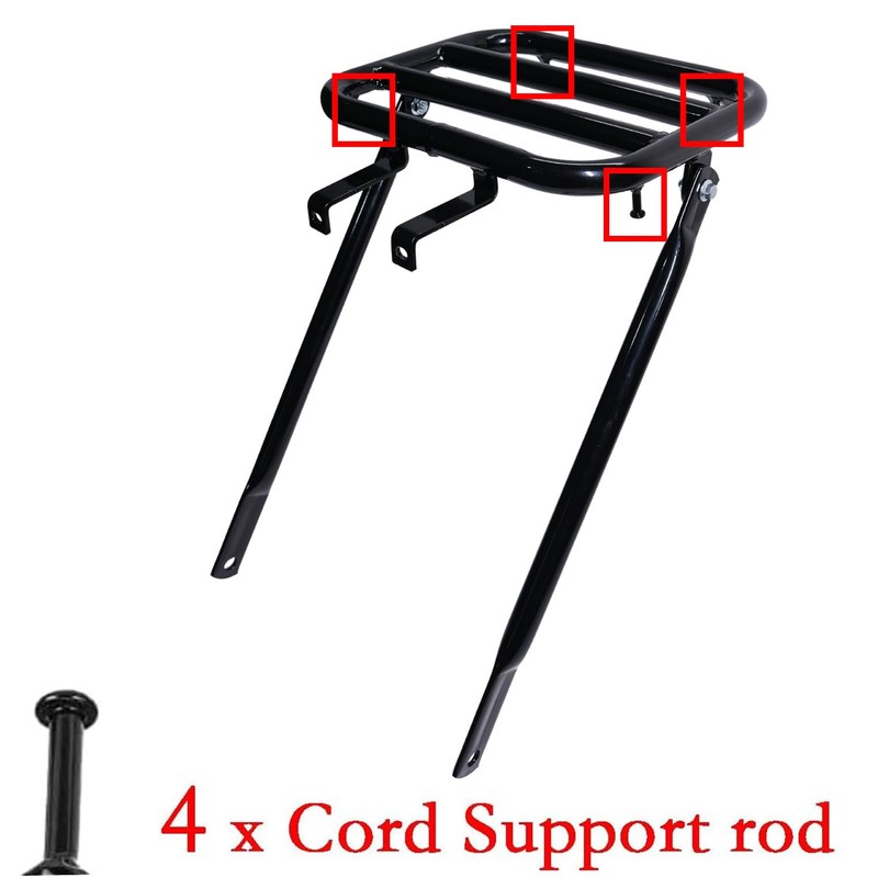 JMCHstore Rear Cargo Rack Assembly Kit for Monster Mega Moto
