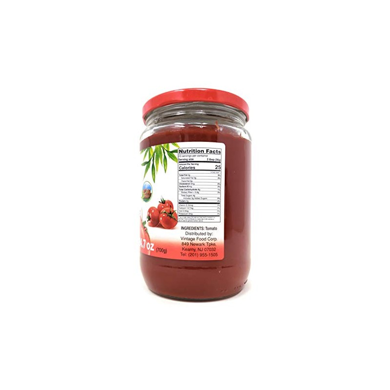 Tamek Tomato Paste Double Concentrate (2 Pack, Total of 1400g)