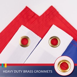 France Flag 3x5 Feet for Outside - Heavy Duty Nylon, Sewn Stripes, Fade Proof, Longest Lasting - French National Flags 3 X 5 FT with Brass Grommets Party Festival Indoor and Outdoor Decor