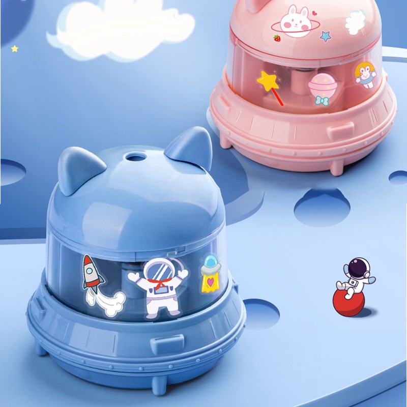 Electric Pencil Sharpener Cartoon Battery Powered Electric Pencil Sharpener for