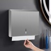 Stardrix Paper Towel Dispenser Wall Mount, Brushed Stainless Steel Commercial