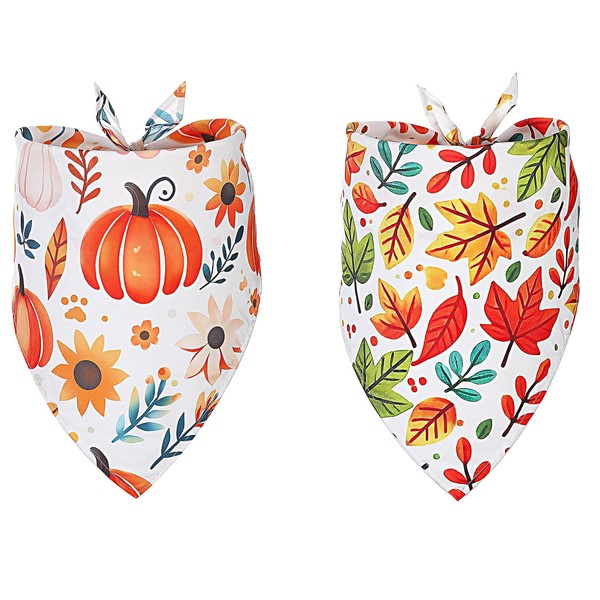 MIANOOMAG Fall Dog Bandana Large Autumn Bandanas for Big Dogs