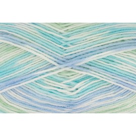 King Cole Cherish DK 100g Multi-Coloured Acrylic Knitting Yarn (Peppermint 3508)