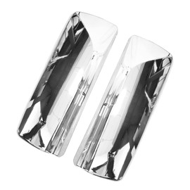 Grandroad Auto Chrome Door Mirror Covers Pair Set Compatible for Volvo VNL VNM Trucks 2004-2017, Left Driver and Right Passenger Side for Volvo Mirror Cover