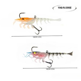 ASYHV Pre Assembled Fishing Lures for Freshwater and Saltwater, TPE Bass Lures, Soft Rubber Crab Baits for Trout and Crappie, Luminous Crab Bionic Bait (Orange+Black Red)