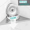 Qeke Bathroom Corner Shelf, Recessed 12" Shower Shelf Caddy, SUS304