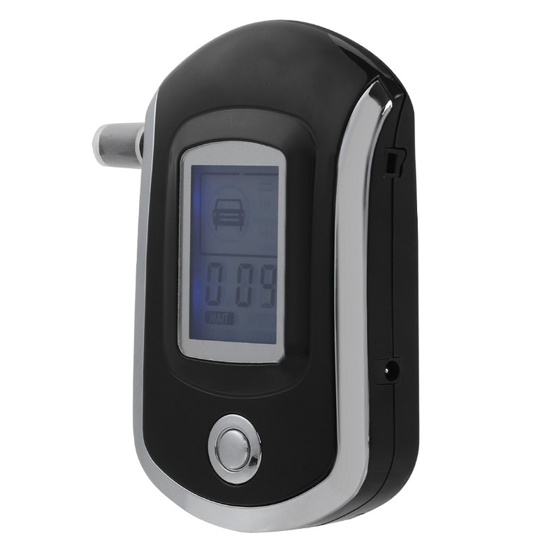 Digital Breath Alcohol Tester Professional Car Alcoholimetro Breathalyser with 5