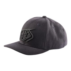 Troy Lee Designs Curved Snapback Hat, Crop Gray/Charcoal, OSFA