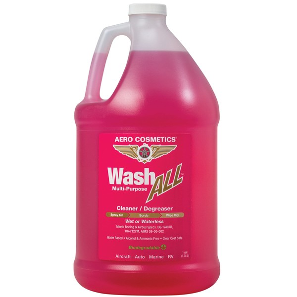 Aero Cosmetics Wash ALL Multi-Purpose Cleaner and Degreaser for your Home, Car, RV, Boat and Motorcycle