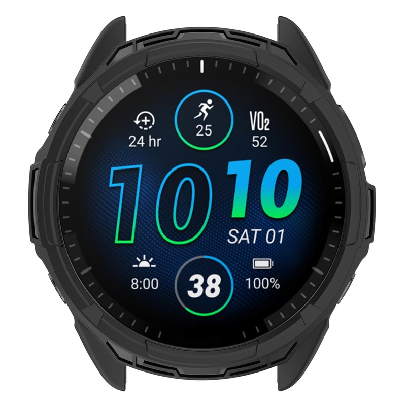 SHEAWA Garmin Forerunner 965 Case Cover Protective Case TPU Rubber