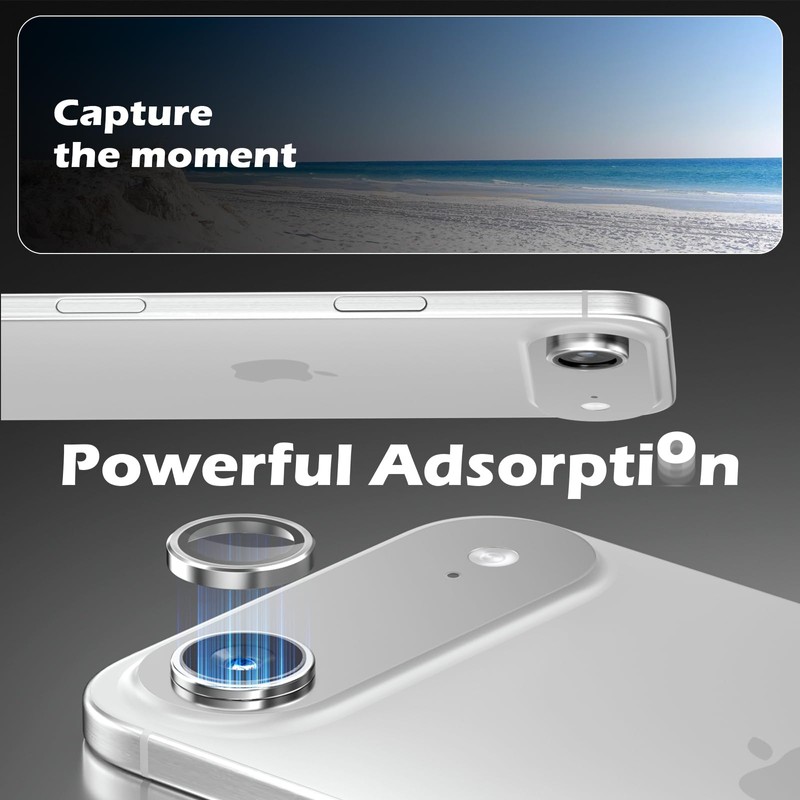 CloudValley for iPhone 17 Air Camera Lens Protector, [1 Second