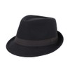 Unisex Timelessly Classic 20s Trilby Fedora Hat Men Women Short