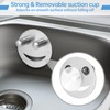 Dlilise Stainless Steel Smiley Face Sponge Daddy Holder, Brushed Silver