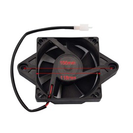 GOOFIT 12V DC Square Radiator Cooling Fan for Motorcycles