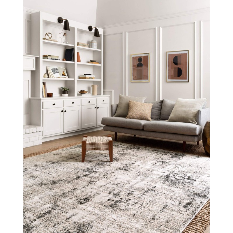 Loloi ll Alchemy Area Rug, 7'-11" x 10'-6", Silver/Grey
