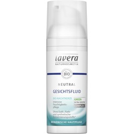 lavera Neutral Facial Fluid, Organic Evening Primrose, Intensive Moisture, Light Texture, Neurodermatitis Medical Skin Care, Vegan, Organic Plant Ingredients, Natural Cosmetics, Face Care, 50 ml
