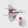 Adjustable Glass Shelf Bracket, 4 Pieces Glass Shelf Bracket, Adjustable