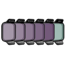 Freewell ND8 ND16 ND32 ND64 ND128 PL Light Reducing Lens for DJI Flip Drone Shutter Speed Adjustment (ND Filter)
