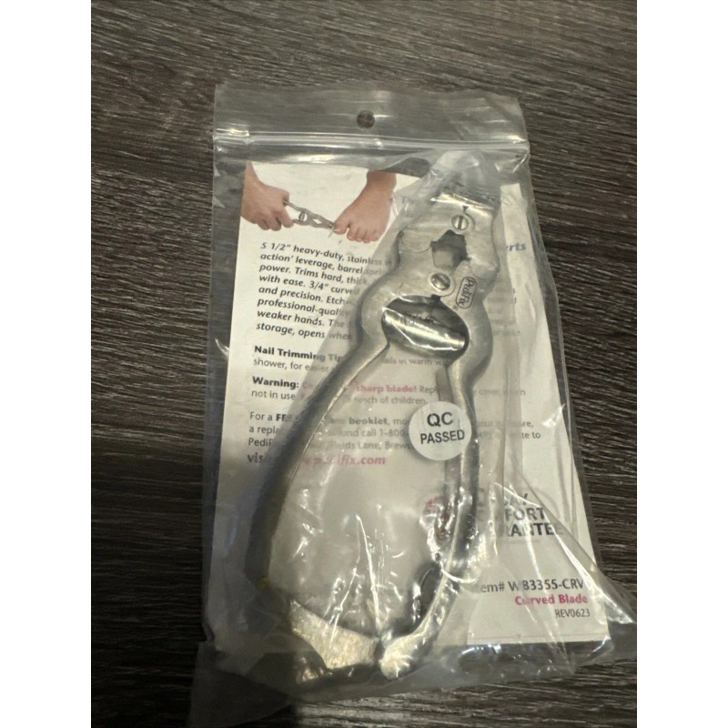 PediFix Professional Nail Cutter 5-1/2” Curved Blade Surgical Grade Stainless