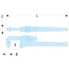 FACOM 131A.8 Series 131A Steel Stillson Model Wrench, 27 mm