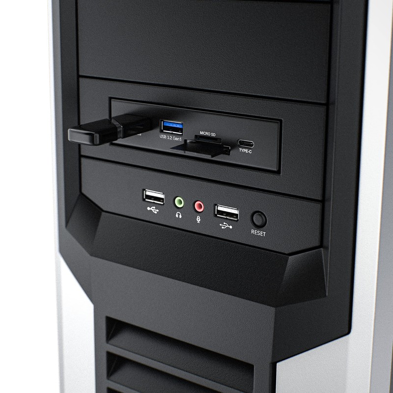 CSL USB 3.2 Gen.1 Front Panel Metal Internal Card Reader
