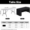 TC LUDUAN 24 x 48 inch Rectangle Fitted Open Back