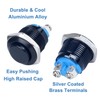 DMWD 2-Pack 16mm Metal Momentary Push Button Switch Screw Terminals