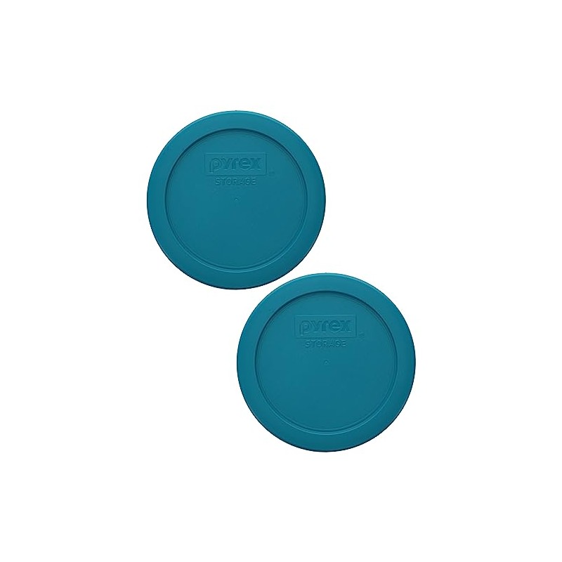 Pyrex 7200-PC 2-Cup Adriatic Blue Food Storage Replacement Lid (2-Pack)