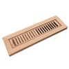 Homewell Red Oak Wood Floor Register, Flush Mount Vent Cover,