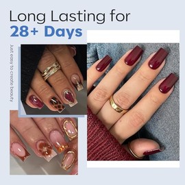 modelones - Uñas postizas cuadradas cortas, preformadas, cobertura total, uñas acrílicas de gel suave, extensión de uñas, kit de 216 piezas, 12 tamaño