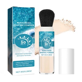 SHEBEEDO Brush-On SPF 50 Mineral Sunscreen Powder, Face & Scalp, Oil Control, Matte Finish, Setting Powder, Long Lasting, Breathable, All Skin Types