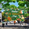 Comelodiant Happy St.Patrick's Day Decorations Backdrop Saint Patricks Day Banner