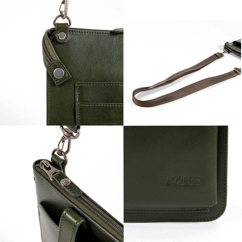 Doubles JYS-7356 Shoulder Bag, Pouch, Men's, Women's, Genuine Leather, Small,